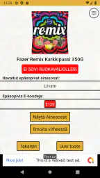 VegaaniSkanneri screenshot