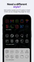 Vera Icon Pack: shapeless icon screenshot
