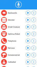 Voice changer with effects screenshot