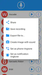 Voice changer with effects screenshot