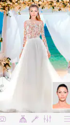 Wedding Dress Photo Montage screenshot