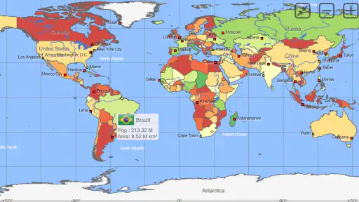 World Atlas MxGeo Pro screenshot