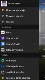 Yahoo Sää screenshot