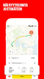 Yango—order taksi in Helsinki screenshot