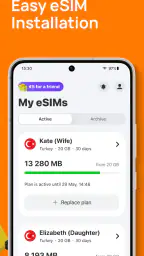 Yesim: eSIM & Mobile Data screenshot