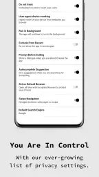 Yksityinen selainsovellus screenshot