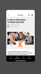 Yrittäjät-sovellus screenshot