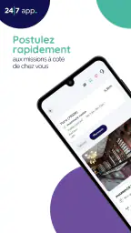 24/7 app. pour les remplaçants screenshot