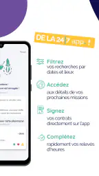 24/7 app. pour les remplaçants screenshot