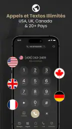 2nd Line+ Numero de Telephone screenshot