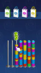 3D Nuts Sort screenshot