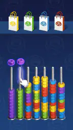 3D Nuts Sort screenshot