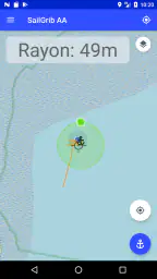 Alarme de mouillage - SailGrib screenshot
