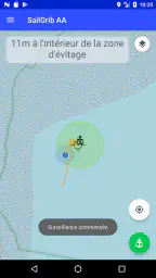 Alarme de mouillage - SailGrib screenshot