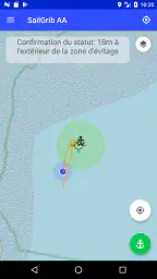 Alarme de mouillage - SailGrib screenshot