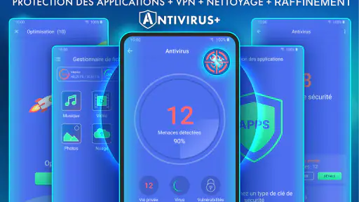 Antivirus - Nettoyer, VPN screenshot
