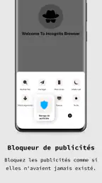 Application navigateur privé screenshot