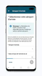 ArriveCAN screenshot