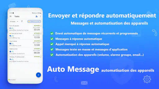AUTO MESSAGE réponse & envoyer screenshot