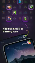 Battery Emoji Status Bar Icons screenshot