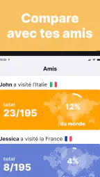 been: carte des pays visités screenshot
