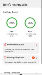 Bernafon App screenshot