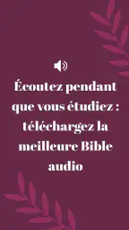Bible Louis Segond avec audio screenshot