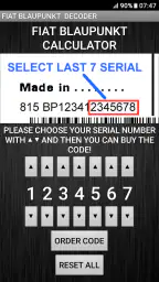 BlaupunktBosch Fiat Radio Code screenshot