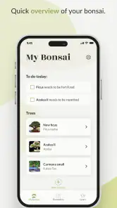 Bonsai Care App screenshot