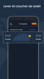 Boussole numérique et météo screenshot