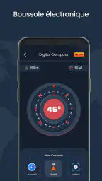 Boussole numérique et météo screenshot