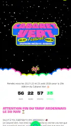 Cabaret Vert 2026 screenshot