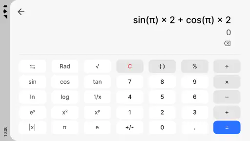 Calculatrice screenshot