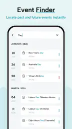 Calendar 2026 screenshot