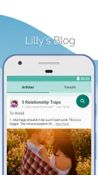 Calendrier des règles Lilly screenshot