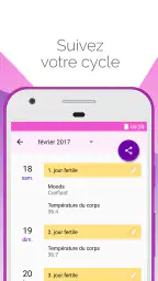 Calendrier des règles Lilly screenshot