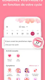 Calendrier des règles – Suivi screenshot