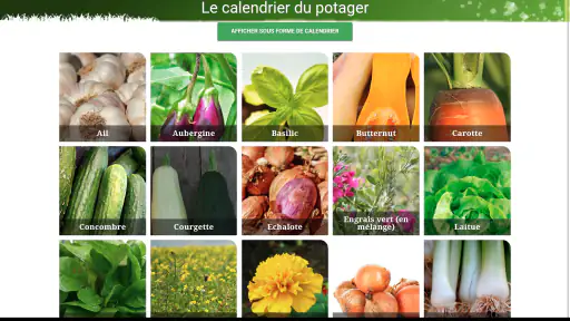 Calendrier du potager screenshot