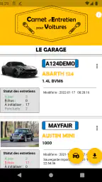 Carnet Entretien pour Voitures screenshot