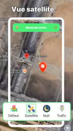 Carte de la Terre satellite screenshot