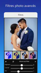 Carte d'invitation avec photo screenshot