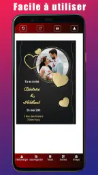Carte d'Invitation de Mariage screenshot