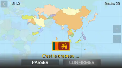 Carte du monde Quiz screenshot