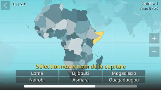 Carte du monde Quiz screenshot