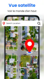 Carte en direct -Satellite GPS screenshot