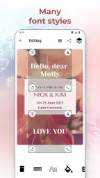 Cartes invitation de mariage screenshot