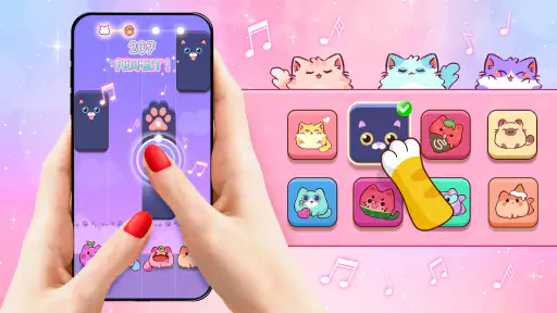 Cat Tiles: Cute Piano Game screenshot