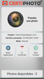 CertiPhoto screenshot
