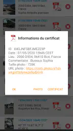CertiPhoto screenshot