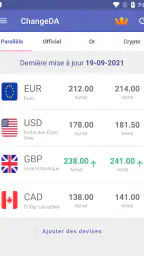 ChangeDA: Taux Dinar Algérien screenshot